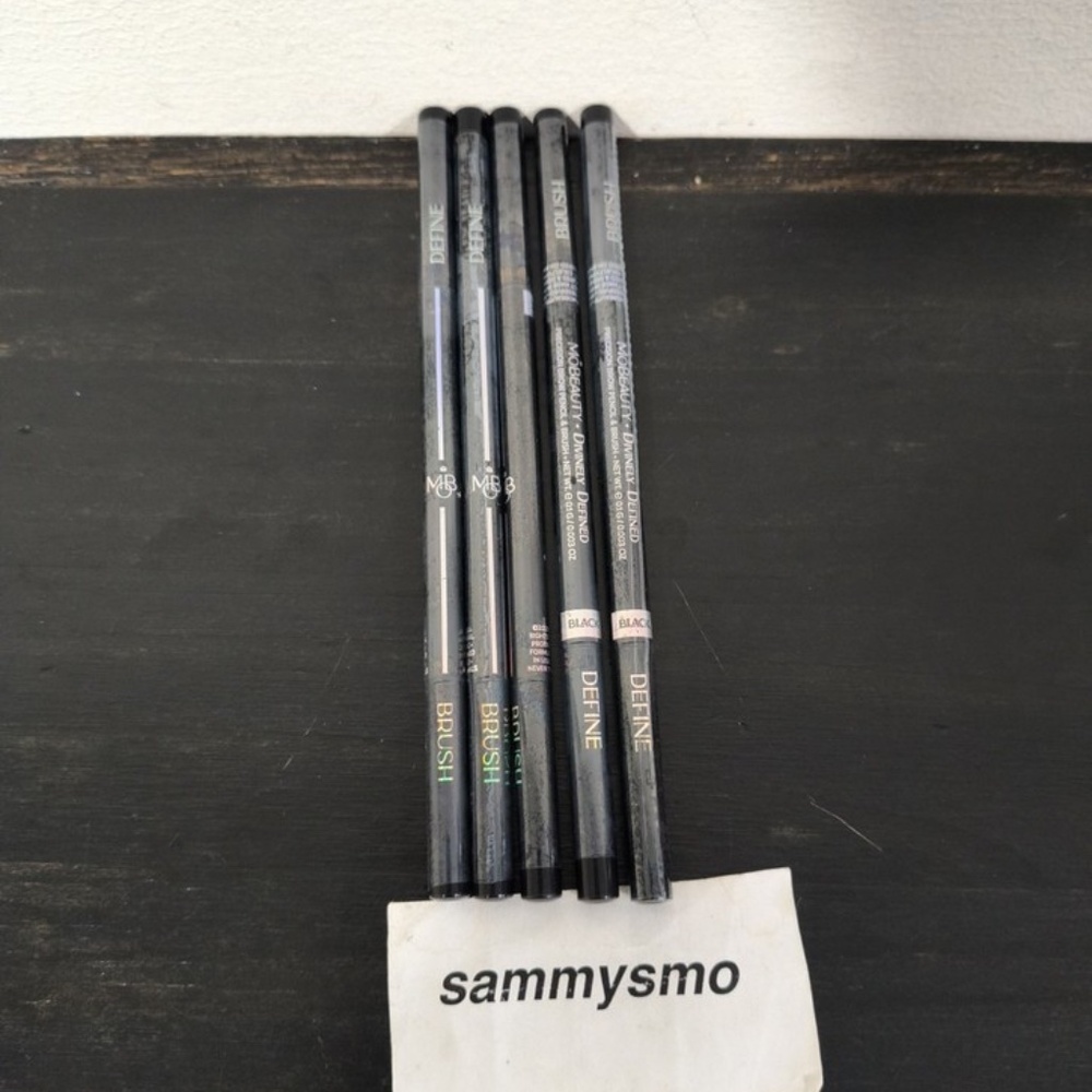 MoBeauty Mo Beauty Divinely Defined Precision Brow Pencil & Brush BLACK x5